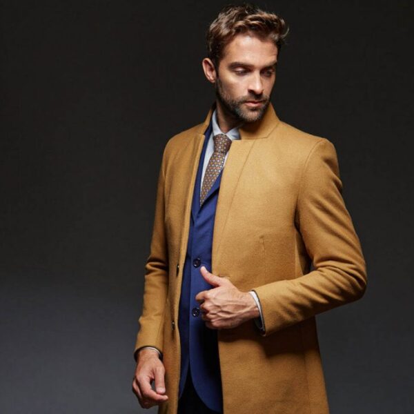 Men's Brown Long Coat
