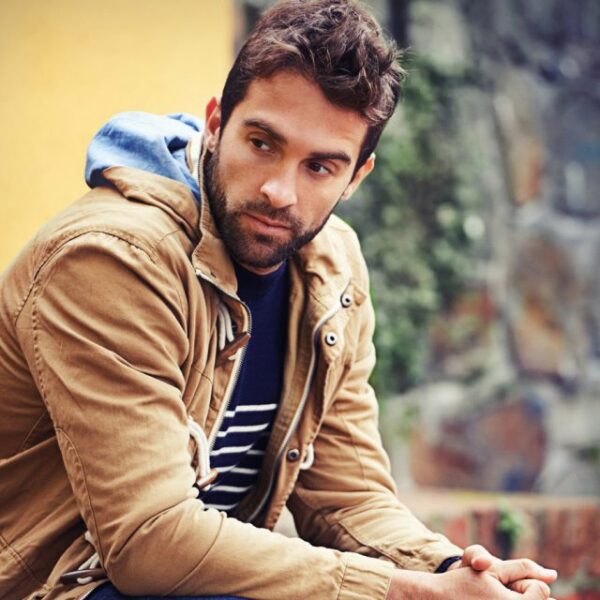 Men's Brown Hoodie Jacket